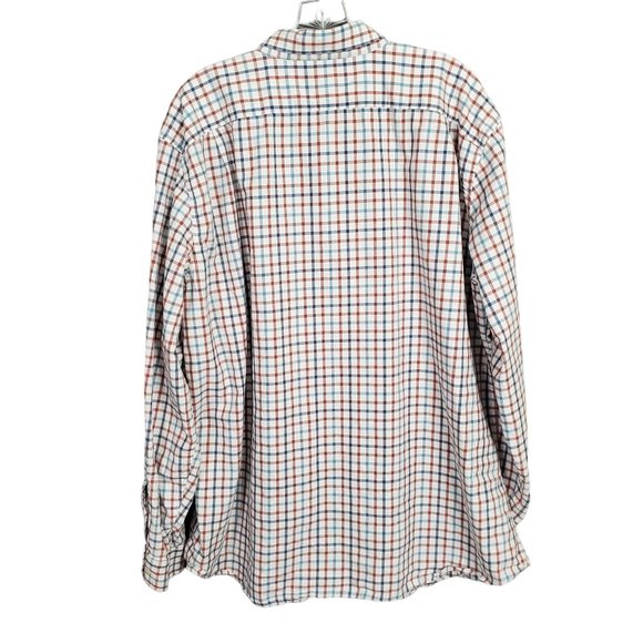 Eddie Bauer Mens Sz XL Shirt Button Down Collar Check Cotton Relaxed Fit Pocket - Picture 3 of 6